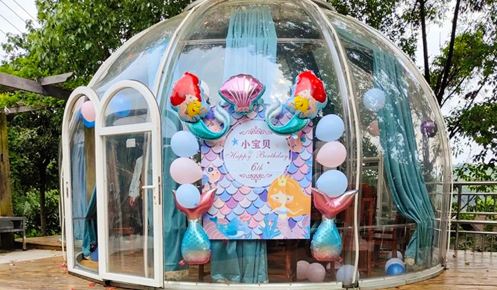 星空夢圓形星空房驚艷亮相，開啟文旅住宿新紀元